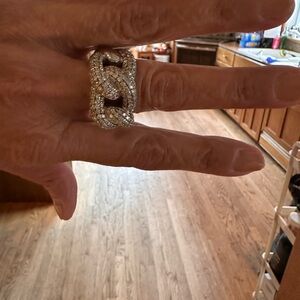 Pianegonda 2.37 carat Fine 249 Diamond count Knot Ring  Bold Statement  6.25